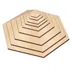 Navidad Rodajas Redondas de Madera para el Hogar Niños Accesorios de Rodajas de Madera Pintados a Mano DIY Pintura Graffiti Tablero Colgante de Madera Rodajas Finas de Madera