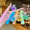 Llavero Creativo Serie Océano con Arena Movediza Rellena de Aceite, Lentejuelas y Colgante de Pez Flotante, Adorno de Pez Hada, Pequeño Regalo