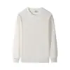 Moletom oversized com gola redonda estilo high street americano para homens e mulheres, novo top versátil de cor sólida para primavera e outono de 2026