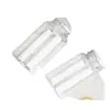 Botella Plástica Transparente PET Boca Ancha 500, 650ml Botella Gordita para Té de Leche Botella para Bebidas de Jugo Botella PET para Frutos Secos Botella
