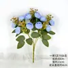 10 Flores Artificiais, Botões de Chá com Diamante Dourado, Buquê para Decoração de Casamento, Decoração de Casa, Enfeites de Flores Artificiais, Adereços para Fotografia