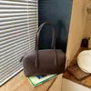 Nova Bolsa de Ombro Grande Capacidade para o Dia a Dia, Bolsa de Ombro Versátil de Nicho High-End, Bolsa de Mão Simples de Couro Macio para Mulheres