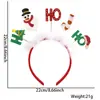 Faixa de Cabeça de Pelúcia de Natal para Adultos e Crianças Suprimentos de Decoração para Festa de Natal Fivela de Cabelo Rena Árvore de Natal Faixa de Cabeça