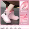 Lindas Botas de Lluvia de Eva para Niños y Niñas, Estudiantes, Niños Mayores, Botas de Lluvia Antideslizantes de Suela Suave, Zapatos Impermeables de Dibujos Animados, Zapatos de Goma para Hombres