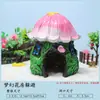 Casa Refugio Cangrejo Ermitaño Bosque Coral Concha de Coco Tronco de Árbol Agujero Reptil Caja para Mascotas Trepadoras Adornos de Paisajismo Casa Piña Objeto para Trepar