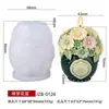 Molde de Silicona para Velas Aromáticas DIY Cesta de Flores de Ensueño Molde de Silicona de Girasol con Ramo de Lazo Artificial Creativo