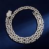 Explosões transfronteiriças Full Diamond Cuban Chain INS Trendy Men's Design Sense 10mm Gold Chain Punk Rock Acessórios de personalidade europeia e americana