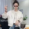 Chaqueta casual de estilo americano nueva de primavera, top versátil y moderno, abrigo corto simple holgado para mujer, chaqueta de primavera para mujer