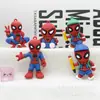 Colgante llavero Spider-Man Marvel transfronterizo, mercancía de anime de dibujos animados, muñeco de Spider-Man, colgante de mochila, figura pequeña