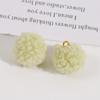 Otoño e Invierno colorido lindo esponjoso felpa terciopelo con colgantes de aretes de bola de pelo colgantes material al por mayor para accesorios de joyería DIY