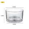 Taza Vacía de Vidrio Transparente Sencilla Personalizada, Taza Gruesa para Velas de Aromaterapia, Portavelas DIY, Taza de Aromaterapia para Dormitorio, Decoración de Ambiente