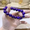 Pulseira de Cristal Ágata Cristal Bruto de Cinábrio Sintético para Homens e Mulheres, Pulseira de Jade de Vidro para Mulheres, Fornecimento ao Vivo