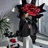 Adornos de Flores Artificiales de Rosa Grandes, Escaparates de Centros Comerciales, Toma de Fotos en Escenas de Bodas, Decoración de Puntos de Check-in de Celebridades de Internet