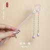 Estilo Antigo Hairpin Placa de Ácido Acético Simples Tassel Andar Diário Cabelo Han Roupas Acessórios Novo Estilo Chinês Roupas Antigas Mulheres Hairpin