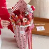Amor-perfeito Sete Cores Novo Produto Papel de Presente Xadrez Vermelho Papel de Presente para Flores Arte Floral Floricultura DIY Materiais e Suprimentos para Embalagem Feita à Mão