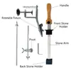 Herramienta Multifuncional para el Hogar, Aleación de Aluminio Todo Metal, Tipo Portátil y Sencillo, Afilado Direccional Rápido, Afilador de Cuchillos de Ángulo Fijo