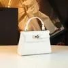 Bolso Kelly Pequeño Estampado de Cocodrilo 2026 Nuevo Estilo Bolso de Mano de Moda Bolso Cruzado Versátil Elegante Bolso de Hombro para Mujer Tendencia
