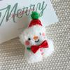 Nuevo broche de peluche navideño caricatura navidad accesorios diy bolsa zapatos calcetines accesorios de muñeca accesorios
