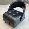 Silla individual, Silla de sala de estar, Silla de respaldo de alta gama, Taburete pequeño, Taburete a cuadros, Lujo ligero, Sensación de alta gama, Retro, Ruedas giratorias