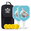 Juego de paletas de pickleball personalizadas de fábrica de Guangzhou, juego de raquetas de pickleball de fibra de carbono, venta al por mayor transfronteriza, raqueta de pickleball