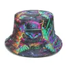 Nuevo Sombrero de Pescador de Ala Corta para Mujer Primavera/Verano 2026 Estilo Europeo y Americano Personalidad Que Adelgaza la Cara Sombrero de Pescador Dibujos Animados de Gato Sombrero de Sol para Mujer