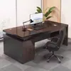 Escritorio de oficina de alta gama para personal, escritorio de escritura ejecutivo individual de alta gama, escritorio de jefe moderno y simple