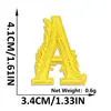 Mil Victorias Pluma Amarilla Letra Número Bordado Parche de Tela Adhesivo Termofusible Ropa Zapatos Sombreros Accesorios Parche Decorativo Termoadhesivo