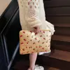 Bolsa de Embreagem Casual Tendência Estilo Cereja Doce Fresco Elegante Moda Nova Verão 2025 Estampada de Grande Capacidade