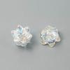 Aretes, Pulseras, Cadenas para Teléfono, Colgantes para Coche, Accesorios DIY, Accesorios para el Cabello y Arte con Cuentas Heidi Transparentes Perforados de Lirio del Valle con Galvanoplastia UV