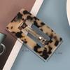 Estilo K de los Nuevos Accesorios para el Cabello de Celebridades de Internet para Mujeres, Pasadores de Ácido Acético, Pinzas Simples Rectangulares de Resorte, Elegantes Pinzas para Cola de Caballo para la Parte Posterior de la Cabeza