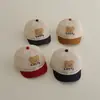 Nuevo Oso de la Suerte de Dibujos Animados Gorra de Sol Pato Gorra de Béisbol para Niños al por Mayor Estilo K Visera Pequeña Corta Gorra de Malla para Bebé
