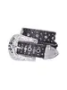 Cinto de strass de liga cruzada por atacado de fábrica cinto de moda estilo punk personalidade ocidental acessórios de roupa jeans
