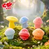 Micro-Paisaje de Musgo Setas Pequeñas Flockeadas Creativas Accesorios de Decoración DIY para Jardinería Paisajismo Mini Adornos de Resina