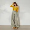Calça Jeans Larga Vintage Desgastada Yc& Americana Retrô com Efeito de Caimento, Comprimento no Chão, Jeans Reto Versátil para Outono e Inverno