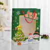 Saco de presente de Natal com janela, compra transfronteiriça, saco de papel de mão, cartão branco 210g, saco de presente de mão Papai Noel 1