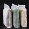Bolsa con cierre transparente por un lado y esmerilado por el otro, Bolsa para empaque de ropa, Bolsa con cierre de cremallera translúcida para ropa, Bolsa esmerilada