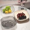 Plato de Frutas Baoxuan Sala de Estar Hogar 2025 Nuevo Plato de Frutas para Mesa de Centro Lujo Accesible de Alta Gama Plato para Dulces Exhibidor Plato para Aperitivos