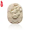 Longdu Marfil Imitación Guanyin Guan Gong Colgante Largo Tallado Buda Marca Joyería Hueso Artificial Tallado Diente Tallado Artesanías Mayoreo