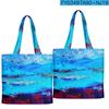 Bolsa de Mão Pintura a Óleo Tie-Dye Graffiti 2022 Nova Bolsa 3D Tecido Oxford Tendência Bolsa Tote Feminina