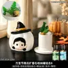 Bruja de Halloween Calabaza Difusor de Aromaterapia sin Llama Piedra Aceite Esencial Decoración de Mesa de Dormitorio con un Toque Único y Sofisticado