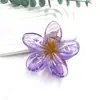 Novedad Pinza de Flor de Huevo Pinza de Pelo de Flor de Colores Retro Europea y Americana Pinza Lateral para Cabello de Mujer Pinza de Tiburón para Media Cabeza
