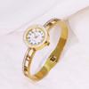 Pulsera Popular de Acero Inoxidable para Reloj Transfronteriza, Pulsera Elegante Personalizada Hueca Incrustada con Diamantes para Mujer, Pulsera de Reloj de Alta Gama