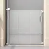Barrera Protectora Extensible para Mascotas, Puerta para Perros Antiescalada, Valla para Sala de Estar, Cortina Divisoria para el Hogar, Red para Gatos, Gris