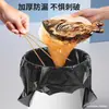 50 Sacos de Lixo Tipo Veste Extra Espessos Espessados e Ampliados Cozinha Banheiro Sacos Plásticos de Mão Venda Direta da Fábrica Atacado