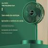 Ventilador de Mesa, Recarregável, Dobrável, Pequeno, Portátil, Alimentado por USB, Silencioso, Baixo Ruído, Economizador de Energia, Mini, com Motor Sem Escovas