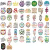 50 pegatinas de graffiti de dibujos animados inspiradoras para decoración de abstinencia de alcohol, pegatinas impermeables DIY para teléfono, computadora y agenda, pegatinas de regalo