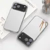Funda con espejo para iPhone 15, transparente para Apple 16, funda con espejo avanzada para iPhone 13 y 14 Pro.