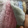 Tecido para Cachecol Suéter de Uso Doméstico Veludo Dupla Face Jacquard de Poliéster Cor Sólida Veludo de Algodão Confortável Listrado Vertical em Estoque
