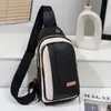 Colección Otoño 2026: Riñonera, Bolso de Pecho y Bolso Cruzado de Cuero Tejido Bicolor para Mujer - Bolso Cruzado Versátil para Ventas Transfronterizas