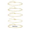 Tobillera de Múltiples Capas Más Vendida en Amazon para Mujeres Sexy Apilada Traje de Tobillo Cadena Dividida Moda Set de 5 Piezas de Tobillera